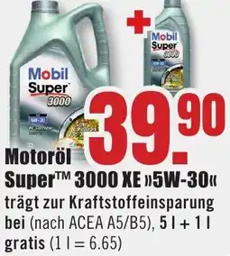 B1 Discount Baumarkt Motoröl Super 3000 XE ,,5W-30" Angebot