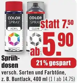 B1 Discount Baumarkt Sprühdosen Angebot