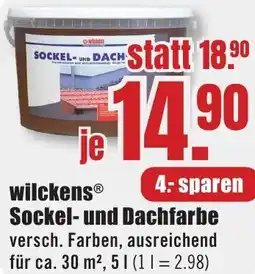 B1 Discount Baumarkt Wilckens Sockel- und Dachfarbe Angebot