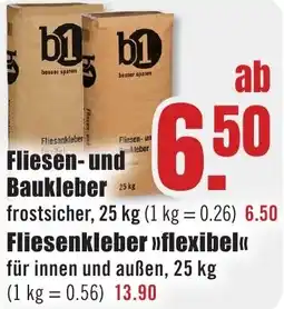 B1 Discount Baumarkt b1 Fliesen- und Baukleber Angebot