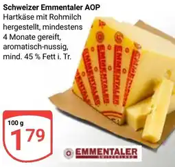 Globus Schweizer Emmentaler AOP Angebot