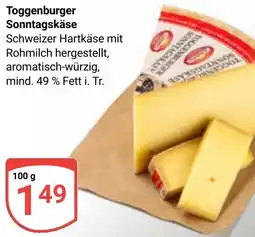 Globus Toggenburger Sonntagskäse Angebot