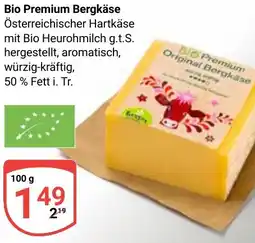Globus Bio Premium Bergkäse Angebot