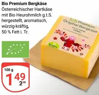 Globus Bio Premium Bergkäse Angebot