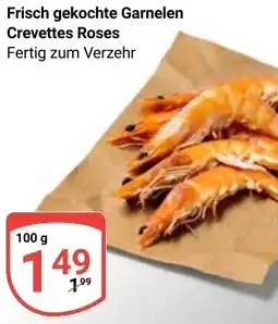 Globus Frisch gekochte Garnelen Crevettes Roses Angebot