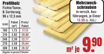 B1 Discount Baumarkt Profilholz Angebot