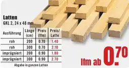 B1 Discount Baumarkt Latten Angebot
