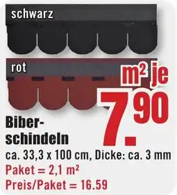 B1 Discount Baumarkt Biberschindeln Angebot