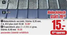 B1 Discount Baumarkt Abdeckblech Angebot