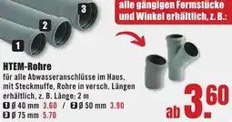 B1 Discount Baumarkt HTEM-Rohre Angebot