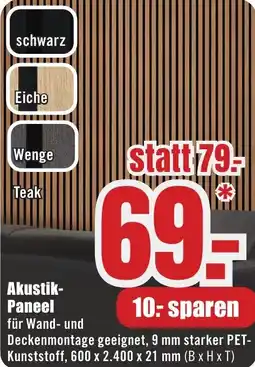 B1 Discount Baumarkt Akustik Paneel Angebot