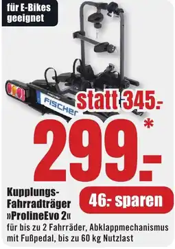 B1 Discount Baumarkt FISCHER Kupplungs Fahrradträger ProlineEvo 2 Angebot