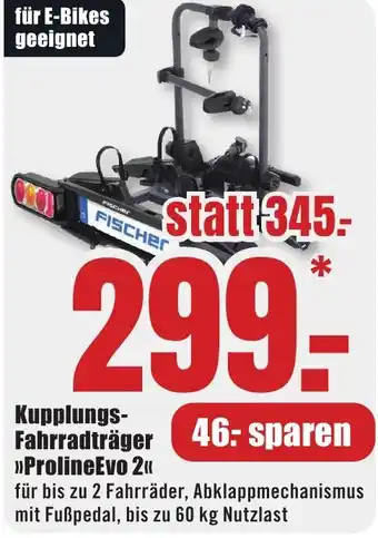 B1 Discount Baumarkt FISCHER Kupplungs Fahrradträger ProlineEvo 2 Angebot