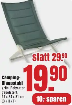 B1 Discount Baumarkt Camping Klappstuhl Angebot
