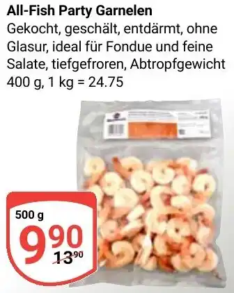 Globus All-Fish Party Garnelen Angebot