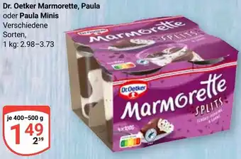 Globus Dr. Oetker Marmorette, Paula oder Paula Minis Angebot