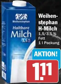 AEZ Weihenstephan H-Milch Angebot