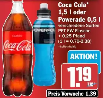 AEZ Coca-Cola oder Powerade Angebot