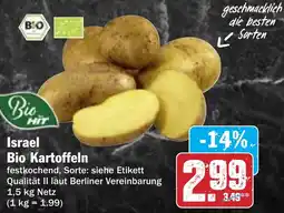 AEZ Israel Bio Kartoffeln Angebot
