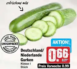 AEZ Deutschland/ Niederlande Gurken Angebot