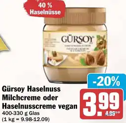 AEZ Gürsoy Haselnuss Milchcreme oder Haselnusscreme vegan Angebot