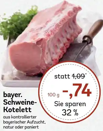 AEZ bayer. Schweine Kotelett Angebot