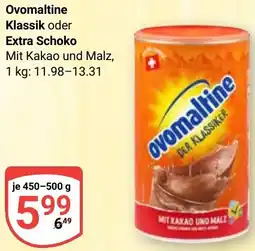 Globus Ovomaltine Klassik oder Extra Schoko Angebot