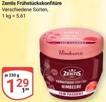 Globus Zentis Frühstückskonfitüre Angebot