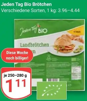 Globus Jeden Tag Bio Brötchen Angebot
