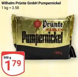Globus Wilhelm Prünte GmbH Pumpernickel Angebot