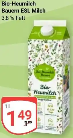 Globus Bio-Heumilch Bauern ESL Milch Angebot