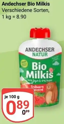 Globus Andechser Bio Milkis Angebot