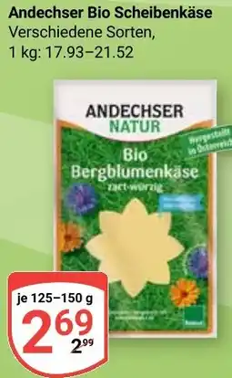 Globus Andechser Bio Scheibenkäse Angebot