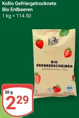 Globus KoRo Gefriergetrocknete Bio Erdbeeren Angebot