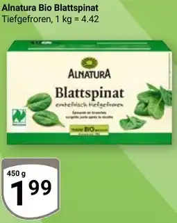 Globus Alnatura Bio Blattspinat Angebot