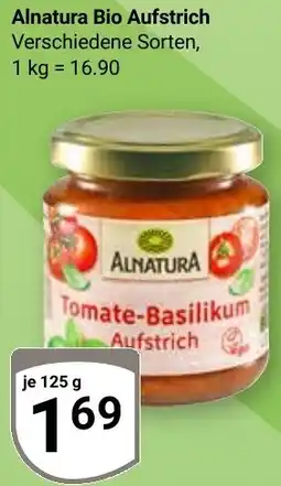 Globus Alnatura Bio Aufstrich Angebot