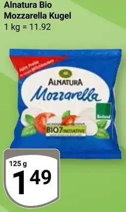 Globus Alnatura Bio Mozzarella Kugel Angebot