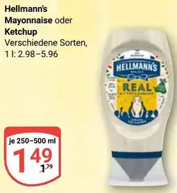 Globus Hellmann's Mayonnaise oder Ketchup Angebot