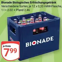 Globus Bionade Biologisches Erfrischungsgetränk Angebot