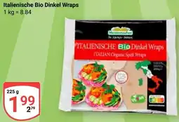 Globus Italienische Bio Dinkel Wraps Angebot