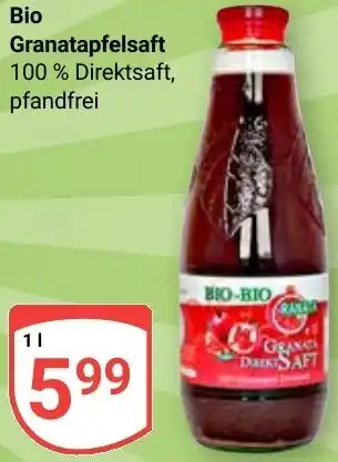 Globus Bio Granatapfelsaft Angebot