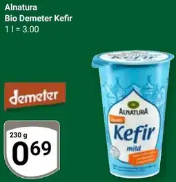 Globus Alnatura Bio Demeter Kefir Angebot
