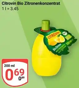 Globus Citrovin Bio Zitronenkonzentrat Angebot