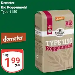Globus Demeter Bio Roggenmehl Angebot
