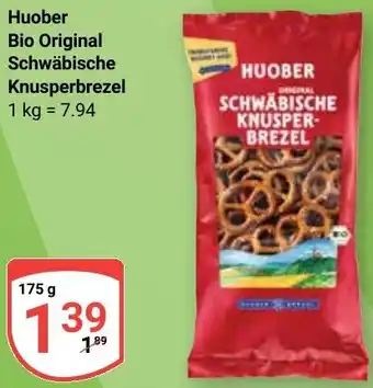 Globus Huober Bio Original Schwäbische Knusperbrezel Angebot
