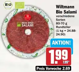 AEZ Wiltmann Bio Salami Angebot