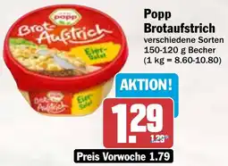 AEZ Popp Brotaufstrich Angebot