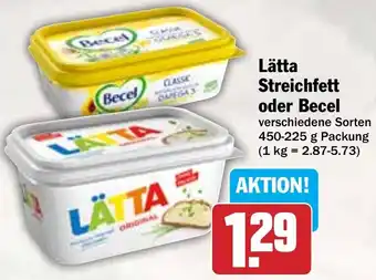 AEZ Lätta Streichfett oder Becel Angebot
