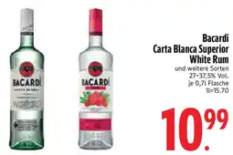 Edeka Bacardi Carta Blanca Superior White Rum Angebot