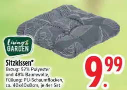 Edeka Living & GARDEN Sitzkissen Angebot